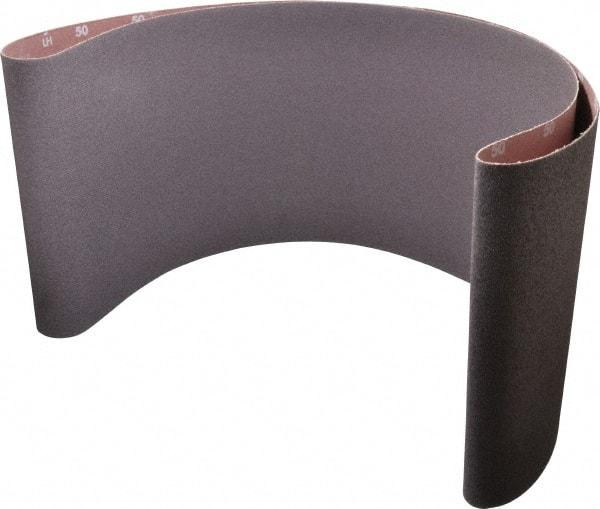 Norton - 10" Wide x 70-1/2" OAL, 50 Grit, Aluminum Oxide Abrasive Belt - Aluminum Oxide, Coarse, Coated, X Weighted Cloth Backing, Series R228 - Caliber Tooling