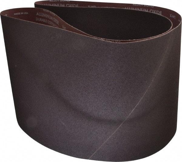 Norton - 10" Wide x 70-1/2" OAL, 80 Grit, Aluminum Oxide Abrasive Belt - Aluminum Oxide, Medium, Coated, X Weighted Cloth Backing, Series R228 - Caliber Tooling