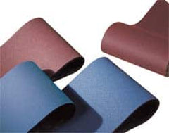 Norton - 37" Wide x 60" OAL, 150 Grit, Aluminum Oxide Abrasive Belt - Aluminum Oxide, Very Fine, Coated, X Weighted Cloth Backing, Series R215 - Caliber Tooling