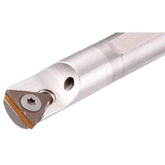 Iscar - 18mm Min Bore Diam, 180mm OAL, 16mm Shank Diam, S-STFP Indexable Boring Bar - 27mm Max Bore Depth, TP.. 1102.. Insert, Screw Holding Method - Caliber Tooling