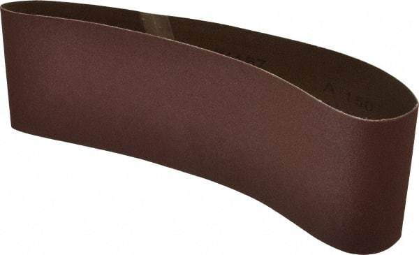 Tru-Maxx - 4" Wide x 24" OAL, 150 Grit, Aluminum Oxide Abrasive Belt - Aluminum Oxide, Very Fine, Coated - Caliber Tooling