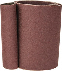 Tru-Maxx - 4" Wide x 54" OAL, 180 Grit, Aluminum Oxide Abrasive Belt - Aluminum Oxide, Very Fine, Coated, X Weighted Cloth Backing - Caliber Tooling