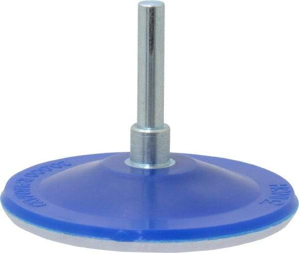 Value Collection - 3" Diam Adhesive/PSA Disc Backing Pad - 1/4" Shank Diam, 10,000 RPM - Caliber Tooling