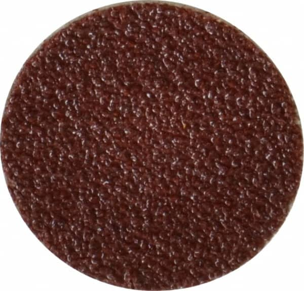 Made in USA - 3/4" Diam, 80 Grit Aluminum Oxide Adhesive PSA Disc - Medium Grade, Cloth Backing, For Low Speed Dual-Action Sanders, Random Orbital Sanders - Caliber Tooling