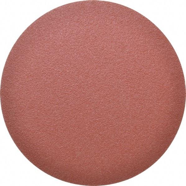 Made in USA - 8" Diam, 50 Grit Aluminum Oxide Adhesive PSA Disc - Coarse Grade, X Weighted Cloth Backing, For Low Speed Dual-Action Sanders, Random Orbital Sanders - Caliber Tooling