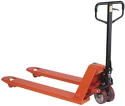 Wesco Industrial Products - 6,600 Lb Capacity, 8" Lift Economy Heavy-Duty Pallet Truck - 3" Min Lift Height, 48" Fork Length x 27" Fork Width, 27" Overall Width - Caliber Tooling