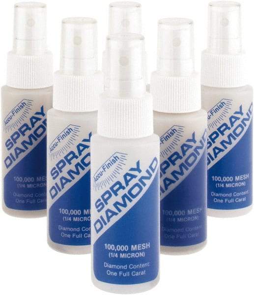 Accu-Finish - 2 oz Diamond Spray Compound - 100,000 Grit, Clear, Use on Ceramic - Caliber Tooling