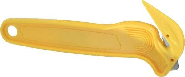 PHC - Fixed Film Cutter - Yellow Plastic Handle, 1 Blade Included - Caliber Tooling