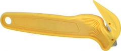 PHC - Fixed Film Cutter - Yellow Plastic Handle, 1 Blade Included - Caliber Tooling