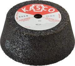 Made in USA - 6" Diam, 2" Overall Thickness, 62 Grit, Type 11 Tool & Cutter Grinding Wheel - Medium Grade, Aluminum Oxide, Q Hardness, 6,050 RPM - Caliber Tooling