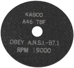 Made in USA - 7" Aluminum Oxide Cutoff Wheel - 1/16" Thick, 5/8" Arbor, 8,723 Max RPM, Use with Stationary Tools - Caliber Tooling