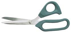 Clauss - 3-1/2" LOC, 9" OAL Stainless Steel Standard Shears - Ambidextrous, Offset Handle, For General Purpose Use - Caliber Tooling