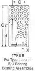 Dayton Lamina - 1-1/2" ID, Ball Bearing Cage - 2-3/4" OD - Caliber Tooling