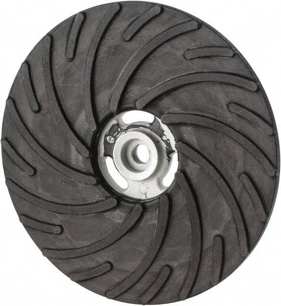 Norton - 9" Diam Locking Nut Disc Backing Pad - Hard Density, 6,600 RPM - Caliber Tooling