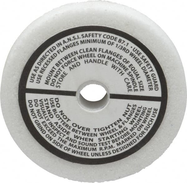 Grier Abrasives - 46 Grit Aluminum Oxide Type 1 Internal Grinding Wheel - 2-1/2" Diam x 3/8" Hole x 3/8" Thick, 12,987 Max RPM, Coarse Grade, J Hardness, Vitrified Bond - Caliber Tooling