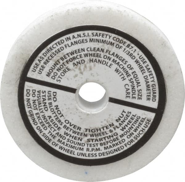 Grier Abrasives - 60 Grit Aluminum Oxide Type 1 Internal Grinding Wheel - 2-1/2" Diam x 3/8" Hole x 3/8" Thick, 12,987 Max RPM, Medium Grade, K Hardness, Vitrified Bond - Caliber Tooling