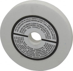 Grier Abrasives - 120 Grit Aluminum Oxide Type 1 Internal Grinding Wheel - 3" Diam x 1/2" Hole x 3/8" Thick, 10,823 Max RPM, Fine Grade, Hardness, Vitrified Bond - Caliber Tooling