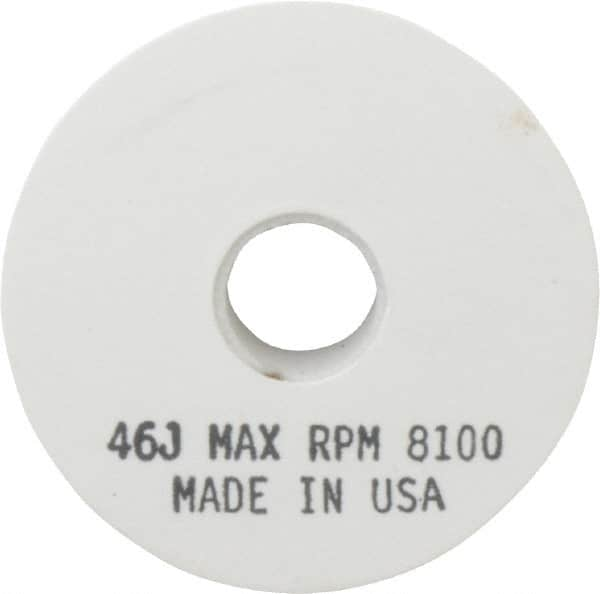 Grier Abrasives - 46 Grit Aluminum Oxide Type 1 Internal Grinding Wheel - 4" Diam x 1/2" Hole x 1/2" Thick, 8,100 Max RPM, Coarse Grade, J Hardness, Vitrified Bond - Caliber Tooling