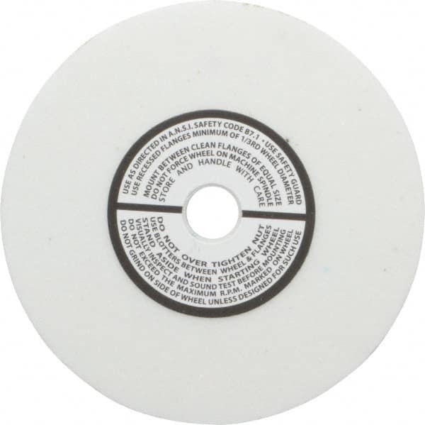 Grier Abrasives - 80 Grit Aluminum Oxide Type 1 Internal Grinding Wheel - 4" Diam x 1/2" Hole x 1/2" Thick, 8,100 Max RPM, Medium Grade, K Hardness, Vitrified Bond - Caliber Tooling