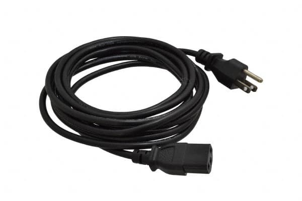 Tripp-Lite - 12' Long, NEMA 5-15P/IEC-320-C-13 Computer Cable - Black, Male x Female - Caliber Tooling