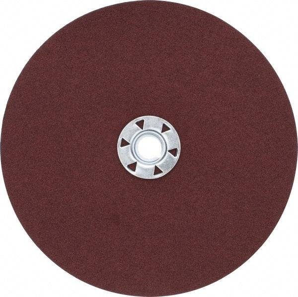 Norton - 7" Diam 80 Grit Fiber Disc - Medium Grade, Aluminum Oxide, 13,000 Max RPM, Series F226 - Caliber Tooling