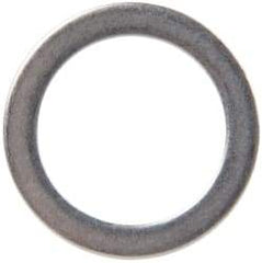 Made in USA - 1mm Thick, 16mm Inside x 22mm OD, Round Shim - 9/16" Screw, Uncoated 302/304 Stainless Steel - Caliber Tooling