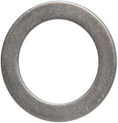 Made in USA - 1mm Thick, 25mm Inside x 36mm OD, Round Shim - 7/8" Screw, Uncoated 302/304 Stainless Steel - Caliber Tooling