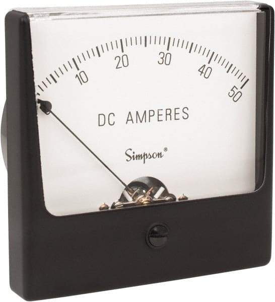 Simpson Electric - Analog, DC Ammeter, Panel Meter - 60 Hz, 0.001 Ohms at 60 Hz - Caliber Tooling