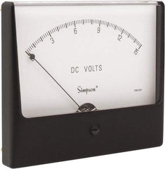 Simpson Electric - Analog, DC Voltmeter, Panel Meter - 60 Hz, 1000 Ohms at 60 Hz, 15 VDC - Caliber Tooling