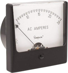 Simpson Electric - Analog, AC Ammeter, Panel Meter - 60 Hz, 0.002 Ohms at 60 Hz - Caliber Tooling