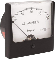 Simpson Electric - Analog, AC Ammeter, Panel Meter - 60 Hz, 0.008 Ohms at 60 Hz - Caliber Tooling