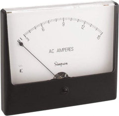 Simpson Electric - Analog, AC Ammeter, Panel Meter - 60 Hz, 0.0025 Ohms at 60 Hz - Caliber Tooling