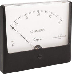 Simpson Electric - Analog, AC Ammeter, Panel Meter - 60 Hz, 0.008 Ohms at 60 Hz - Caliber Tooling