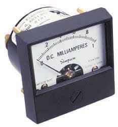 Simpson Electric - Analog, DC Voltmeter, Panel Meter - 60 Hz, 1000 Ohms at 60 Hz, 10 VDC - Caliber Tooling