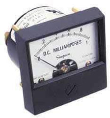 Simpson Electric - Analog, AC Ammeter, Panel Meter - 60 Hz, 0.002 Ohms at 60 Hz - Caliber Tooling