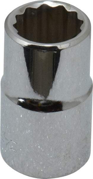 Blackhawk by Proto - 1/2" Drive, Standard Hand Socket - 12 Points, 1-1/2" OAL, Chrome Finish - Caliber Tooling