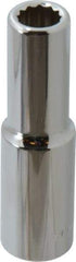 Blackhawk by Proto - 1/2" Drive, Deep Hand Socket - 12 Points, 3-3/32" OAL, Chrome Finish - Caliber Tooling