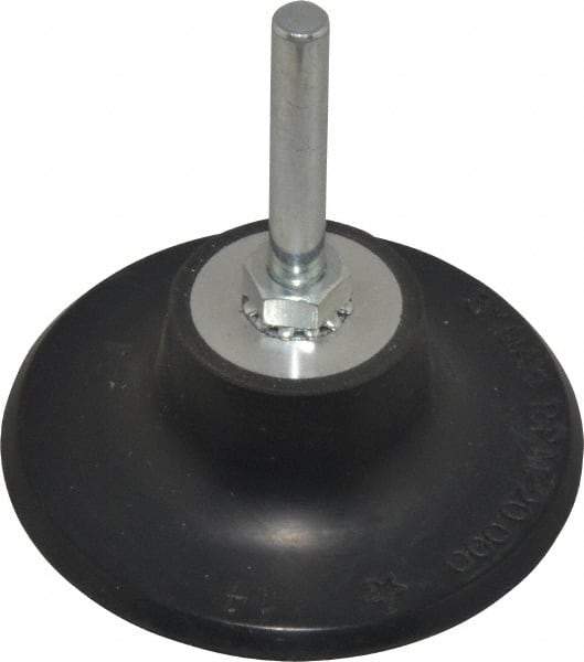 Value Collection - 3" Diam Quick-Change Type R Disc Backing Pad - 1/4" Shank Diam, 20,000 RPM - Caliber Tooling