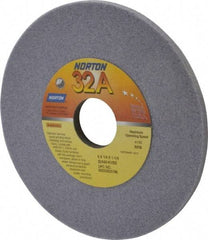 Norton - 6" Diam x 1-1/4" Hole x 1/4" Thick, K Hardness, 60 Grit Surface Grinding Wheel - Aluminum Oxide, Type 1, Medium Grade, 4,140 Max RPM, Vitrified Bond, No Recess - Caliber Tooling