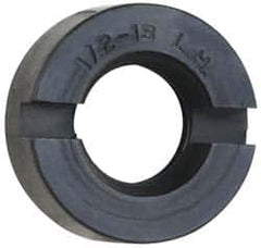 Sopko - 7/8" Diam Grinding Wheel Spindle Slotted Nut - 1/2-13 Thread Size, Left Handed, 5/16" Thick - Caliber Tooling