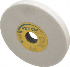 Norton - 7" Diam x 1-1/4" Hole x 3/4" Thick, H Hardness, 46 Grit Surface Grinding Wheel - Aluminum Oxide, Type 1, Coarse Grade, 3,600 Max RPM, Vitrified Bond, No Recess - Caliber Tooling