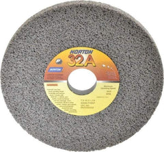 Norton - 7" Diam x 1-1/4" Hole x 1/2" Thick, F Hardness, 46 Grit Surface Grinding Wheel - Aluminum Oxide, Type 1, Coarse Grade, 3,600 Max RPM, Vitrified Bond, No Recess - Caliber Tooling