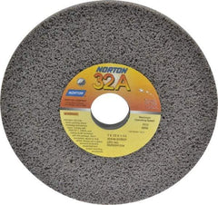 Norton - 7" Diam x 1-1/4" Hole x 1/2" Thick, G Hardness, 46 Grit Surface Grinding Wheel - Aluminum Oxide, Type 1, Coarse Grade, 3,600 Max RPM, Vitrified Bond, No Recess - Caliber Tooling