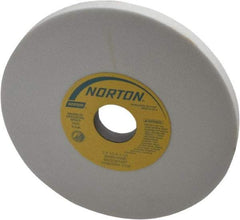 Norton - 7" Diam x 1-1/4" Hole x 1/2" Thick, H Hardness, 80 Grit Surface Grinding Wheel - Aluminum Oxide, Type 1, Medium Grade, 3,600 Max RPM, Vitrified Bond, No Recess - Caliber Tooling