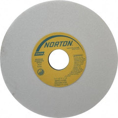 Norton - 7" Diam x 1-1/4" Hole x 1/2" Thick, H Hardness, 60 Grit Surface Grinding Wheel - Aluminum Oxide, Type 1, Medium Grade, 3,600 Max RPM, Vitrified Bond, No Recess - Caliber Tooling