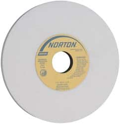 Norton - 7" Diam x 1-1/4" Hole x 1/2" Thick, I Hardness, 60 Grit Surface Grinding Wheel - Aluminum Oxide, Type 1, Medium Grade, 3,600 Max RPM, Vitrified Bond, No Recess - Caliber Tooling