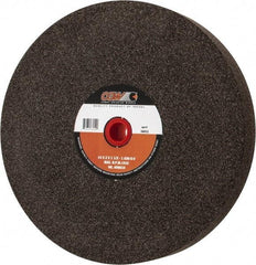 Camel Grinding Wheels - 36 Grit Aluminum Oxide Bench & Pedestal Grinding Wheel - 14" Diam x 1-1/2" Hole x 2" Thick, 1773 Max RPM, O Hardness, Very Coarse Grade , Vitrified Bond - Caliber Tooling