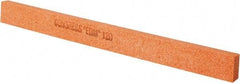 Made in USA - 120 Grit Aluminum Oxide Rectangular Polishing Stone - Fine Grade, 1/2" Wide x 6" Long x 1/4" Thick - Caliber Tooling