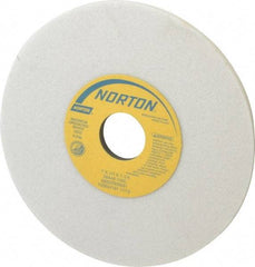 Norton - 7" Diam x 1-1/4" Hole x 1/4" Thick, I Hardness, 46 Grit Surface Grinding Wheel - Aluminum Oxide, Type 1, Coarse Grade, 3,600 Max RPM, Vitrified Bond, No Recess - Caliber Tooling