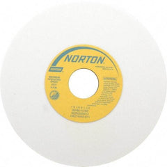 Norton - 7" Diam x 1-1/4" Hole x 1/4" Thick, K Hardness, 80 Grit Surface Grinding Wheel - Aluminum Oxide, Type 1, Medium Grade, 3,600 Max RPM, Vitrified Bond, No Recess - Caliber Tooling